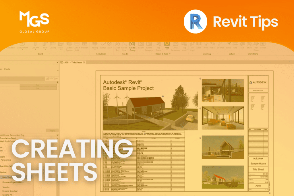 creating sheets in revit