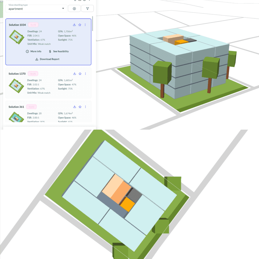 architecture model created by archistar ai