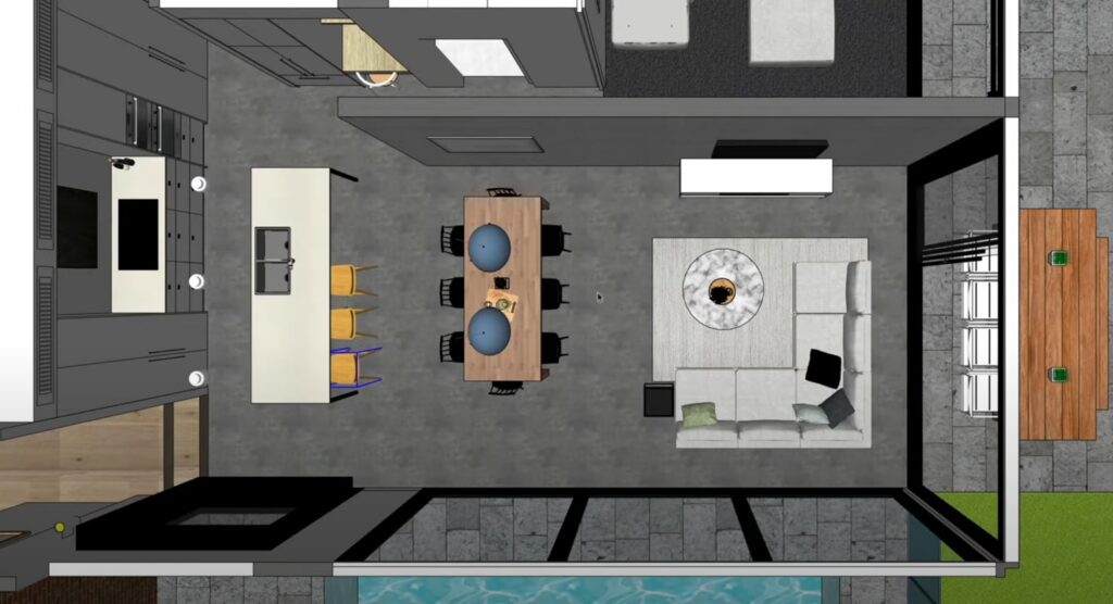 Perspective View of Floor Plan (Courtesy of Youtuber Dr Clare Le Roy)