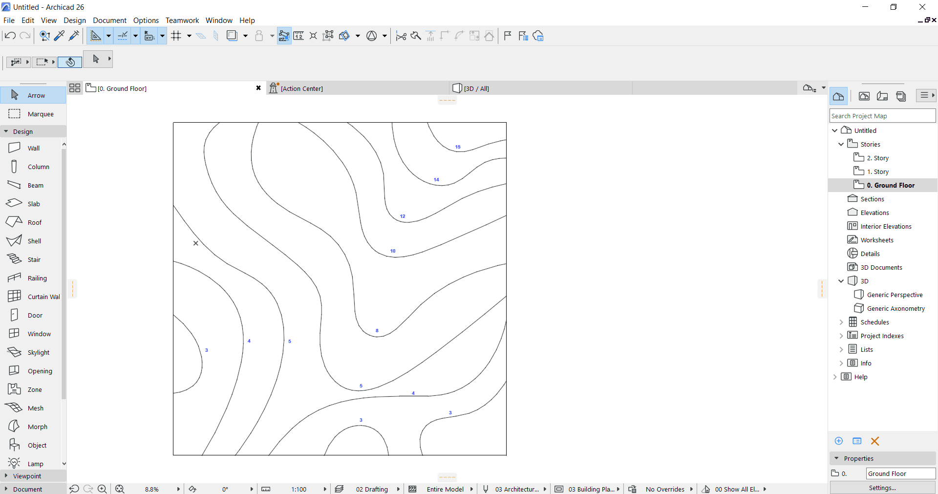 ArchiCAD's mesh tool