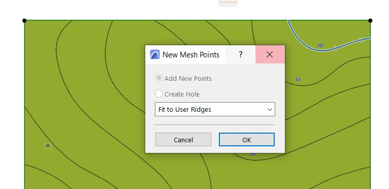 ArchiCAD's mesh tool