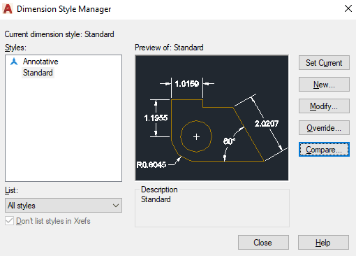 How to set dimensions in AutoCAD