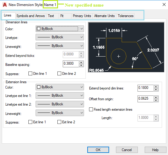 How to set dimensions in AutoCAD